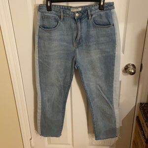 Pacsun cropped two-tone Mom jeans size: 29